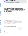 Cover page: Premature ventricular complexes and development of heart failure in a community-based population