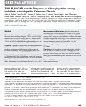 Cover page: TOLLIP, MUC5B, and the Response to N-Acetylcysteine among Individuals with Idiopathic Pulmonary Fibrosis