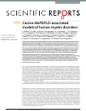 Cover page: Canine NAPEPLD-associated models of human myelin disorders