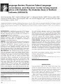 Cover page: Language barriers, physician-patient language concordance, and glycemic control among insured Latinos with diabetes: the Diabetes Study of Northern California (DISTANCE).