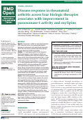 Cover page: Disease response in rheumatoid arthritis across four biologic therapies associates with improvement in paraoxonase-1 activity and oxylipins.