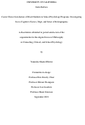 Cover page: Career Choice Satisfaction of Black Students in School Psychology Programs: Investigating Socio-Cognitive Factors, Hope, and Sense of Belongingness