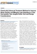 Cover page: Chemically Enhanced Treatment Wetland to Improve Water Quality and Mitigate Land Subsidence in the Sacramento‒San&nbsp;Joaquin Delta: Cost and Design Considerations