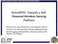 Cover page: ActiveRFID: Towards a Self-Powered Wireless Sensing Platform