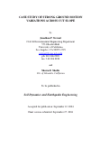 Cover page: Case study of strong ground motion variation across cut slope