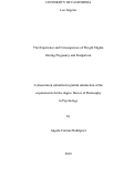 Cover page: The Experience and Consequences of Weight Stigma During Pregnancy and Postpartum