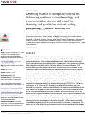 Cover page: Detecting nuance in conspiracy discourse: Advancing methods in infodemiology and communication science with machine learning and qualitative content coding.