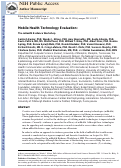 Cover page: Mobile health technology evaluation: the mHealth evidence workshop.