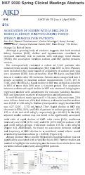 Cover page: 276 Association of Sodium with a Decline in Residual Kidney Function Among Thrice-Weekly Hemodialysis Patients