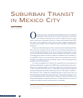 Cover page: Suburban Transit in Mexico City