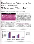 Cover page of Employment Patterns in the HDD Industry: Where are the Jobs?