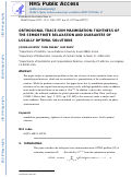 Cover page: ORTHOGONAL TRACE-SUM MAXIMIZATION: TIGHTNESS OF THE SEMIDEFINITE RELAXATION AND GUARANTEE OF LOCALLY OPTIMAL SOLUTIONS.