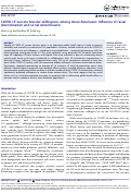 Cover page: COVID-19 vaccine booster willingness among Asian Americans: Influence of racial discrimination and social determinants.