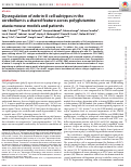 Cover page: Dysregulation of zebrin-II cell subtypes in the cerebellum is a shared feature across polyglutamine ataxia mouse models and patients