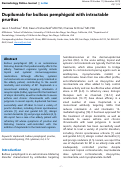 Cover page: Dupilumab for bullous pemphigoid with intractable pruritus