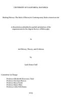 Cover page: Making History : : The Role of History in Contemporary Native American Art