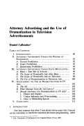 Cover page: Attorney Advertising and the Use of Dramatization in Television Advertisements