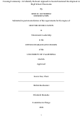 Cover page: Creating Community: A Culturally Relevant Approach to Social-Emotional Development in High School Classrooms