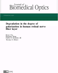 Cover page: Degradation in the degree of polarization in human retinal nerve fiber layer