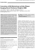 Cover page: Correction of B0‐Distortions in Echo‐Planar‐Imaging–Based Perfusion‐Weighted MRI