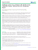 Cover page: Challenges in the Care of Patients with AKI Receiving Outpatient Dialysis: AKINow Recovery Workgroup Report.