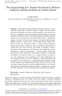 Cover page of The Degenerating Sex: Female Sterilisation, Medical Authority and Racial Purity in Catholic Brazil