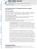 Cover page: 21st-Century Genetics in Psychiatric Residency Training