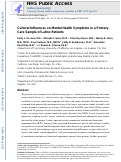 Cover page: Cultural influences on mental health symptoms in a primary care sample of Latinx patients