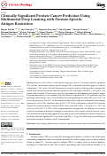 Cover page: Clinically Significant Prostate Cancer Prediction Using Multimodal Deep Learning with Prostate-Specific Antigen Restriction.