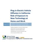 Cover page of Plug-in Electric Vehicle Diffusion in California: Role of Exposure to New Technology at Home and Work