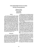 Cover page: Understanding English Past-Tense Formation: The Shared Meaning Hypothesis