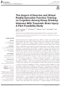 Cover page: The Impact of Exercise and Virtual Reality Executive Function Training on Cognition Among Heavy Drinking Veterans With Traumatic Brain Injury: A Pilot Feasibility Study