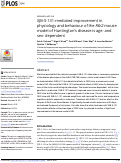 Cover page: XJB-5-131-mediated improvement in physiology and behaviour of the R6/2 mouse model of Huntington's disease is age- and sex- dependent