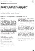 Cover page: Association Between Poor Sleep and Myocardial Infarction in Patients with Psoriasis: Findings from a Cross-Sectional Study with the National Psoriasis Foundation.