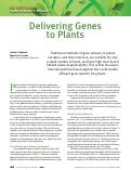 Cover page: Delivering Genes to Plants