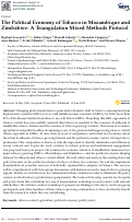 Cover page: The Political Economy of Tobacco in Mozambique and Zimbabwe: A Triangulation Mixed Methods Protocol