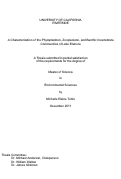 Cover page: A Characterization of the Phytoplankton, Zooplankton, and Benthic Invertebrate Communities of Lake Elsinore