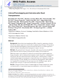 Cover page: Clinical phenomapping and outcomes after heart transplantation