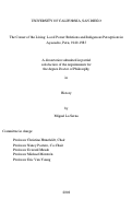 Cover page: The corner of the living : local power relations and indigenous perceptions in Ayacucho, Peru, 1940-1983