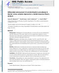 Cover page: Differential endorsement of suicidal ideation and attempt in bipolar versus unipolar depression: a testlet response theory analysis