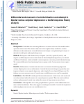 Cover page: Differential endorsement of suicidal ideation and attempt in bipolar versus unipolar depression: an item response theory analysis