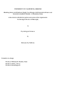 Cover page: Modeling Linear and Nonlinear Single Case Designs with Generalized Linear and Generalized Additive Models: A Simulation Study