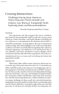 Cover page: Crossing Intersections: Challenges Facing Asian American, Native Hawaiian, Pacific Islander and Lesbian, Gay, Bisexual, Transgender Youth: Exploring Issues and Recommendations