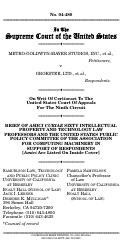 Cover page: Brief of 60 Technology Law Professors and USACM