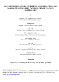 Cover page: Documentation of soil conditions at liquefaction and non-liquefaction sites from 1999 Chi-Chi (Taiwan) earthquake