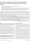 Cover page: Association of Markers of Iron Stores with Outcomes in Patients with Nondialysis-Dependent Chronic Kidney Disease