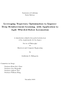 Cover page: Leveraging Trajectory Optimization to Improve Deep Reinforcement Learning, with Application to Agile Wheeled Robot Locomotion