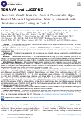 Cover page: TENAYA and LUCERNE Two-Year Results from the Phase 3 Neovascular Age-Related Macular Degeneration Trials of Faricimab with Treat-and-Extend Dosing in Year 2