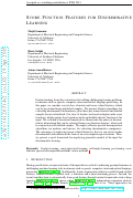 Cover page: Score Function Features for Discriminative Learning