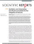Cover page: Synthetic, non-intoxicating 8,9-dihydrocannabidiol for the mitigation of seizures